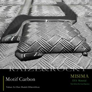 Karpet Bagasi Mobil Toyota Rush dan Daihatsu Terios 2014 - 2026 Motif Carbon EVA Material Karpet 5D