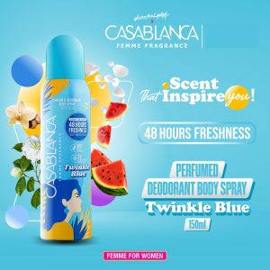 Casablanca Femme Fragrance Perfumed Parfum Deodorant Body Spray 150ml