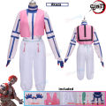 Anime Demon Slayer Akaza Cosplay Full Set Adult Kids Costume Japanese Kimono Uniform Halloween Hakuji Costumes. 