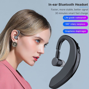 S109 Wireless Hanging Bluetooth Earphone Handsfree Business Earbuds with Noise Cancelling Function