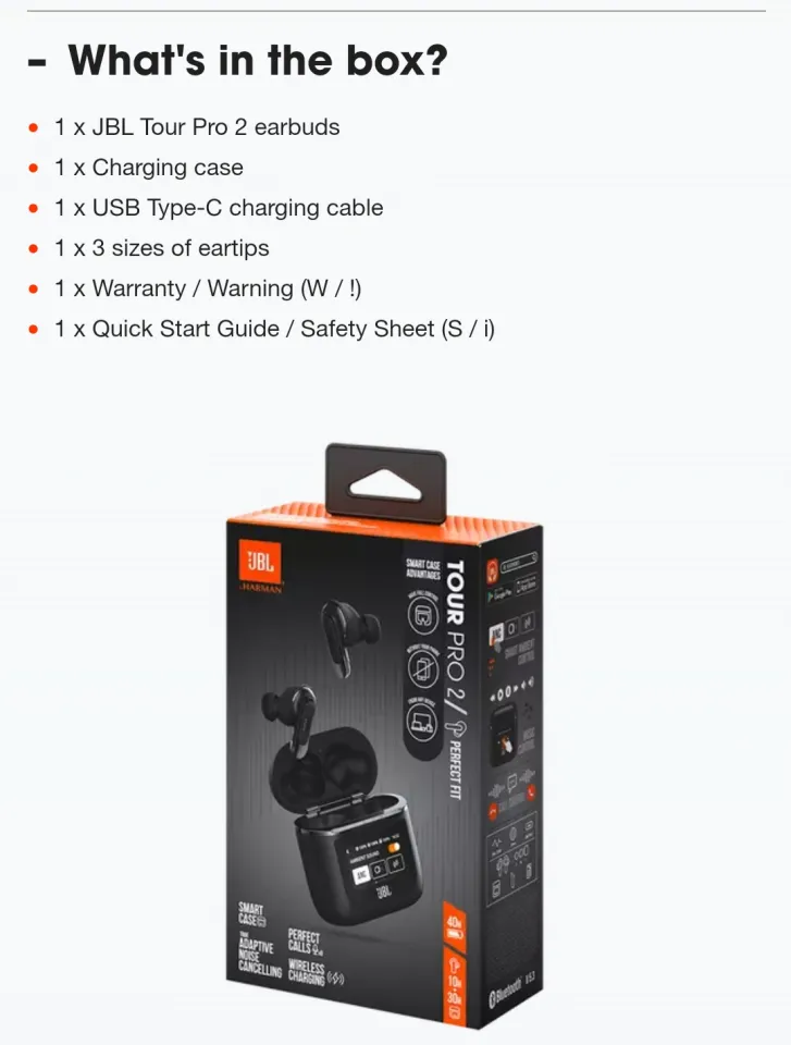 JBL Tour Pro True Wireless Noise Cancelling Earbuds Dynamic