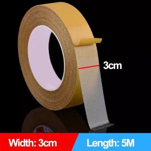 5M Strong Fixation Double Sided Tape Heavy Duty Translucent Mesh Waterproof Traceless Powerful Grid Carpet Adhesive Tape