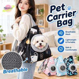 Pet Carrier Bag Breathable Oxford Travel Tote Large Capacity Shoulder Handheld For Cat Dog