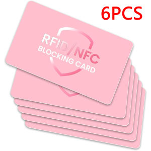 RFID Blocking Card 3/6/12 Pack One Card Protects Entire Wallet for Women Credit Debit Card Protector Anti-Theft NFC Contactless Blocker