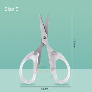 Kéo Cắt Giấy Cán Cầm Trong Suốt Kiểu Dáng Xinh Xắn Tiện Dụng