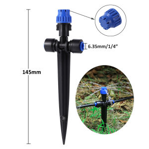 5pcs Adjustable Bracket 8 Hole Sprinkler 180° Rotatable Micro-spray Droplet Emitter Watering Sprinkler Garden Irrigation Tools