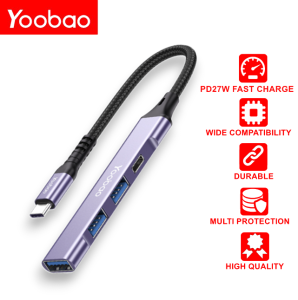 Yoobao C-A3C1-01 Type-C Male to USB-A 3.0 (10W) / C-A3C1-02 Type-C Male to USB-A 3.0 (60W) High Speed Durable Cable