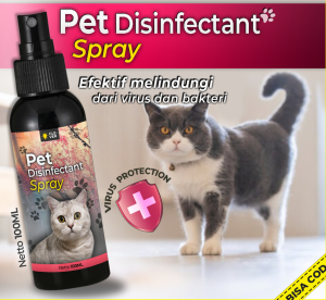 PET DISINFECTANT Spray 100 ML Anti Virus & Bakteri Disinfektan Kucing