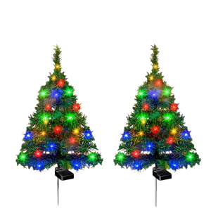 Christmas Solar LED Lights for Outdoor Courtyard Smart Timer Activated Decorations for Festive Atmosphere Waterproof and Easy to Use Perfect for Gardens and Balconies