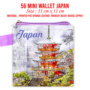 Jepang Dompet Landmark Souvenir Suvenir Oleh Oleh Japan Mini Wallet Negara Dompet Panjang Pouch Mouse Pad
