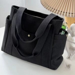 Large Capacity Canvas Tote Bag Perfect Companion for Work Commuting College Students and Daily Use
