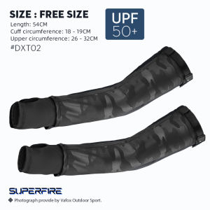 SUPERFIRE DXT02  Arm Sleeves UPF50+ UV Protection For Men & Women Loose Fit Cooling Quick-dry Free size