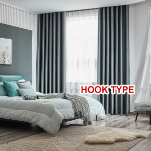 ArtLiving SG Stcok 1PC Hook Type/Eyelet Type Blackout Curtain Nordic Simple Style Curtain Living Room Curtain Bedroom Curtain