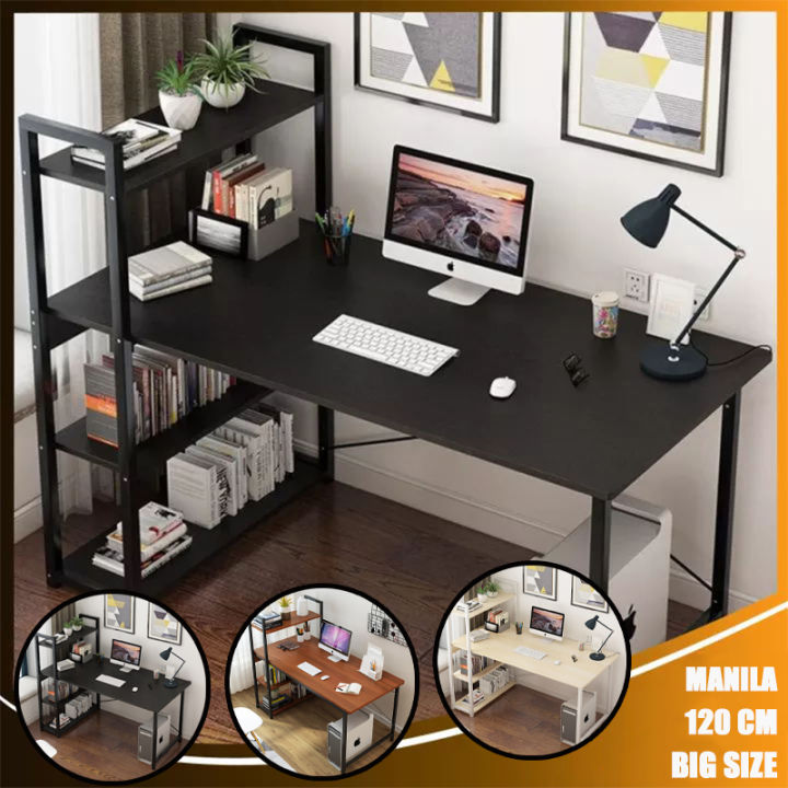 Computer Desk Bookshelf Combination Table Desktop Desk Home Office