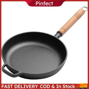 Iron Portable Camping Outdoor Skillet 22/24/26/28cm Nonstick Skillet Cookware Mini Frying Oil Drizzling Small Pot