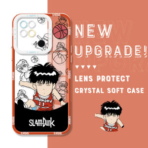 Hontinga Casing Case For Xiaomi Redmi A5 13x 14C A3 13C 5G 12C 10C 11A 7 8 9T A1 A2 13 Case Transparent Clear Case Anime Slam Dunk Sakuragi Hanamichi Soft Silicone Rubber Cases Back Cover Phone Casing Softcase For Girls