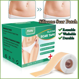 Silicone Scar Sheet plester silikon penghilang keloid bekas luka Scar patch Silicon Keloid Plester Bekas Luka penghilang bekas luka hitam koreng Scar Sheet Reusable 4*150cm