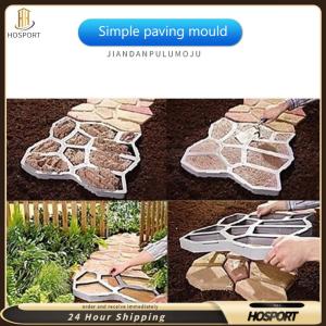 【HOSPORT】Garden Pavement Mold DIY Paving Cement Brick Stone Road Concrete Path Maker