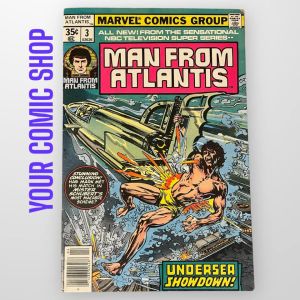 Man from Atlantis 3 Published Apr 1978 by Marvel Comic BOOK Cartoons Super Heroes Collection Collectibles Reading Kid Booked BookMagazine