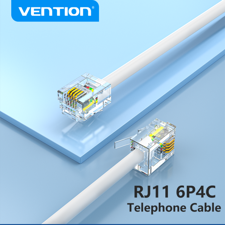 Vention RJ11 Telephone Cable RJ11 Male to Male 6P4C Phone Line Cord for