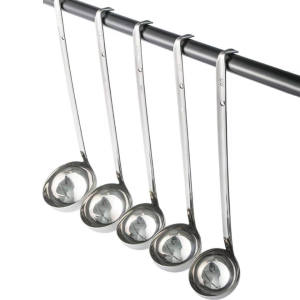 Stainless Steel Long Handle Ounce Spoon Hook Soup Spoon Milk Teap Pearl Porridge Spoon