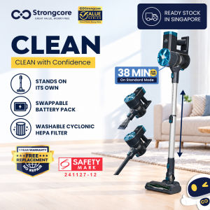 Strongcore CLEAN Rechargeable Battery Cordless Vacuum Cleaner - Self-Standing HEPA Filter 11500Pa
