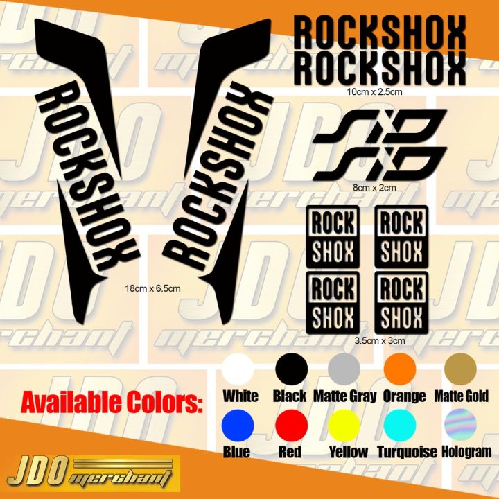 Décoration Vélo Résistante Aux UV Autocollants De Fourche Rock Shox Sid Ultimate/select Mod. 2020: Stickers De Fourches Personnalisés | Bike Stickers Autocollant Fourche Rock Shox