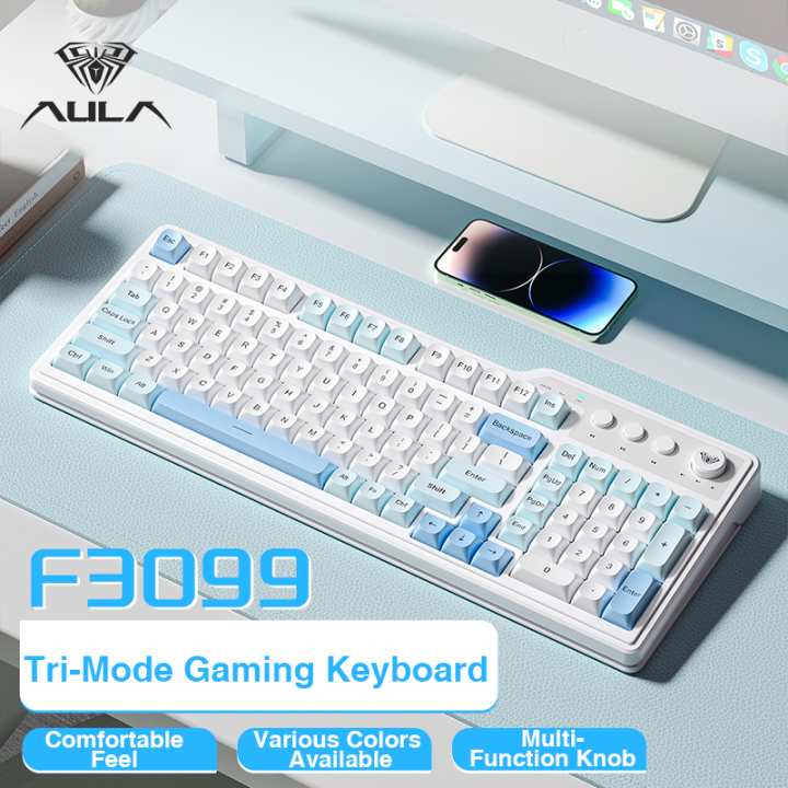 Aula f3099 màng không dây kem cảm ứng Bàn phím chơi game hỗ trợ ...
