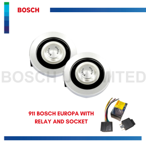 Bosch Europa Horn 12V (Silver) 300/375Hz (0-320-223-911) with RELAY & SOCKET