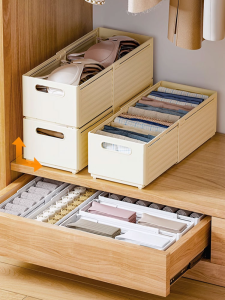 Cabinet Storage Box Expandable Storage Drawer Desktop Storage Box Snacks Organizer