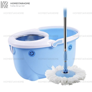 🔥Happy Mop Set🔥360°Rotating Quick Drying Double Bucket-Flat Sponge Mop-Household Cleaning