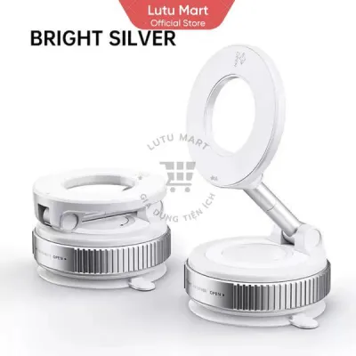 Giá Đỡ Điện Thoại Từ Tính Nam Châm Đế Hít Chân Không Chắc Chắn Xoay 360 Độ Gắn Kính Taplo Ô Tô Xe Máy - Lutu Mart
