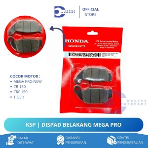KSP DISPAD BELAKANG MEGA PRO NEW / CB 150 / CRF 150 / TIGER / KAMPAS REM / DISPAD BELAKANG