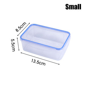 YESPERY กล่องเบนโตะแหวนกันรั่วกล่องเก็บของพร้อมกับอาหาร400/900/1600มล. กล่องใสกล่องเก็บสินค้าตู้เย็นออแกไนเซอร์เก็บอาหาร