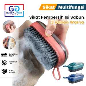GLOBAL Sikat Cuci Multifungsi Sikat Pembersih Baju Dispenser Tempat Sabun Hydraulic Cleaning Brush