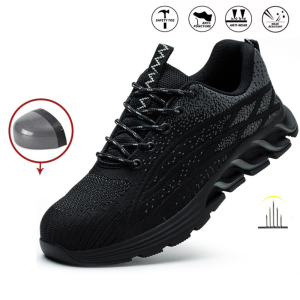 Yds Safety Shoes for Men Steel Toe on sale Laber safety jogger Rubber type Anti-Smashing Construction working boots