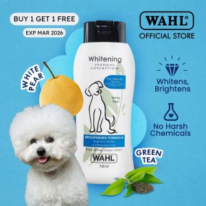 [1 FOR 1]Wahl Dog Whitening Shampoo 700ml - Pets Plant Based Brightening (Expiry 03/26).