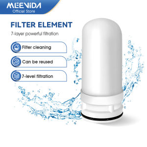 MEEVIDA Faucet Water Purifier 7-Stage Filtration Household Home Kitchen Purifier Easy Installation Water Filter for Home