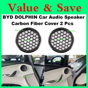 BYD Dolphin Speaker Cover Interior Car Accessories 2Pcs Car Inner Door Cover Decor Audio Speaker for Dolphin
