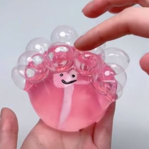 GLOWLITE Squeezing Acne TPR Crystal Ball Transparent Solid Water Ball Pinching Toy Funny Realistic Bubble Octopus Pinching Toy Children Birthday Gift