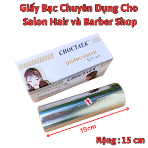 Giấy Bạc Dùng Nhuộm Light và Uốn Tóc Con Sâu - Rộng 10cm Sử Dụng Dễ Dàng Chuyên Nghiệp Cho Salon Hair và Barber Shop