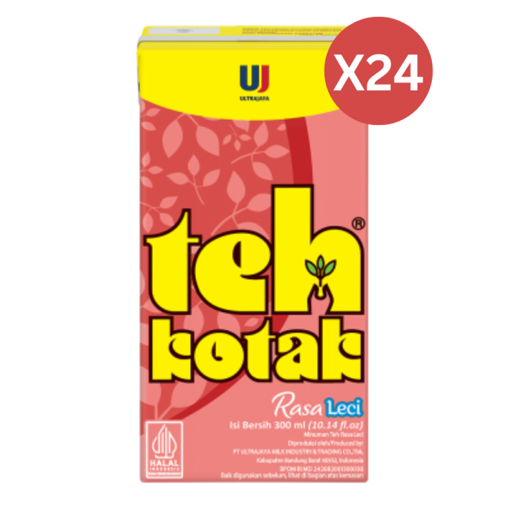 Teh Kotak Rasa Lychee 300ml isi 24 pcs [Karton]