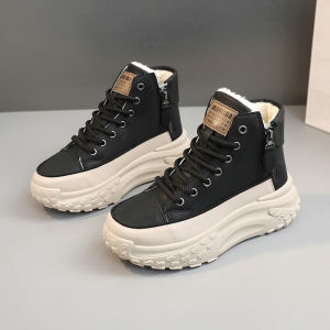 ZY0011-1 New High-Top Womens Shoes 2023 Winter Velvet Warm Cotton Shoes Casual Sneakers Sports Student Shoes