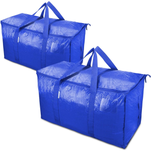 New model moving packing bag - Thick woven bag with huge capacity for storing clothes and quilts. Organizing bag for items