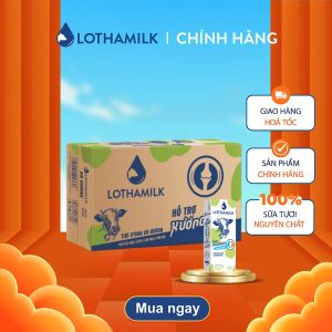 Thùng 48 hộp sữa dinh dưỡng xương khỏe tiệt trùng Lothamilk 180ml