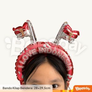 Balon Hias 17 Agustusan | Balon Bendera RI Merah Putih | Dekorasi Kemerdekaan Doff Kilap