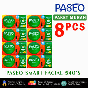 PAKET MURAH | Tisu PASEO SMART Facial 540 Sheets/Tisu Wajah Isi 8 PCS Keperluan [Rumah Kantor Hotel Warung & Mobil]