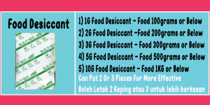 (READY STOCK) Cheapest- 100PIECES FOOD GRADE DESICCANT/PENYERAP KELEMBAPAN/食品干燥剂