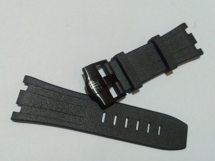 STRAP TALI JAM AP AUDERMARS PIGUET ROYAL OAK 28MM PRIA WARNA HITAM