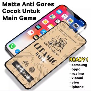 KERAMIK COKLAT Ceramic Matte 100D Anti Glare Minyak Full cover Samsung Galaxy A90 5G M01/M01S Core/M02/M02S/M10/M10S/M20/M20S/M30/M30S/M50/M11/M12/M21/M21S/M31 Prime/M31S